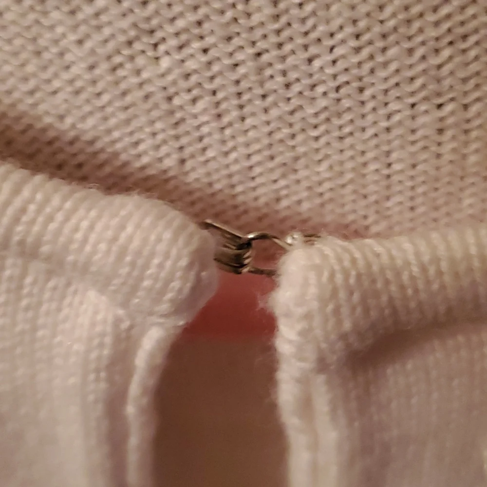 Girls white cropped long sleeve sweater - Picture 2 of 4